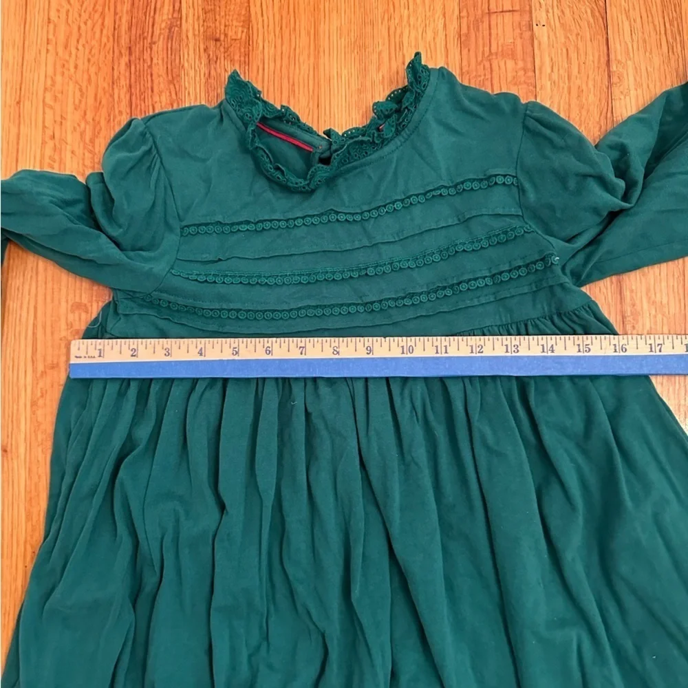 Mini Boden Green Dress EUC Girls Size 11/12 Y (A1